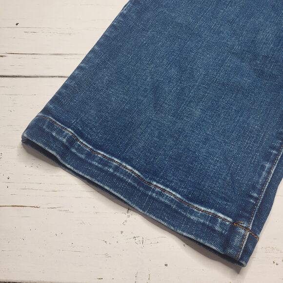 Madewell Curvy Emmett Wide Leg Trouser Jeans Patch Pockets Medium Wash 26 - Picture 8 of 12